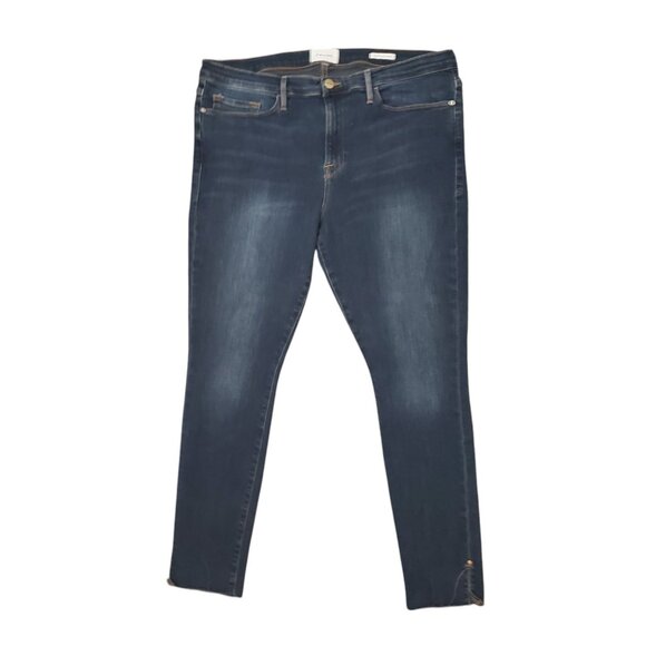 Frame LSJREV219 Fayette Skinny Jeanne Ankle Slit (Meas 36x28 11" Rise) Jeans A12 - Picture 1 of 10